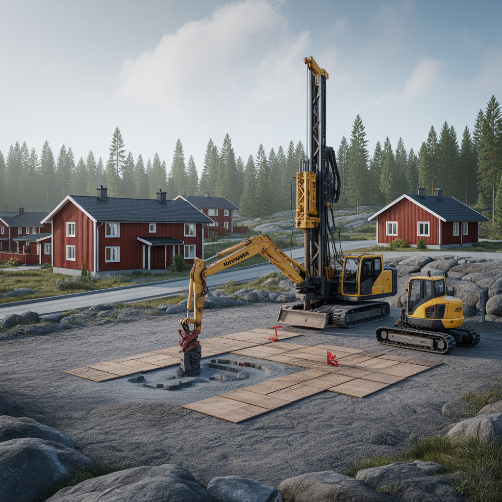 sprangning pa tomt kostnad 2025 per kubikmeter och etablerin