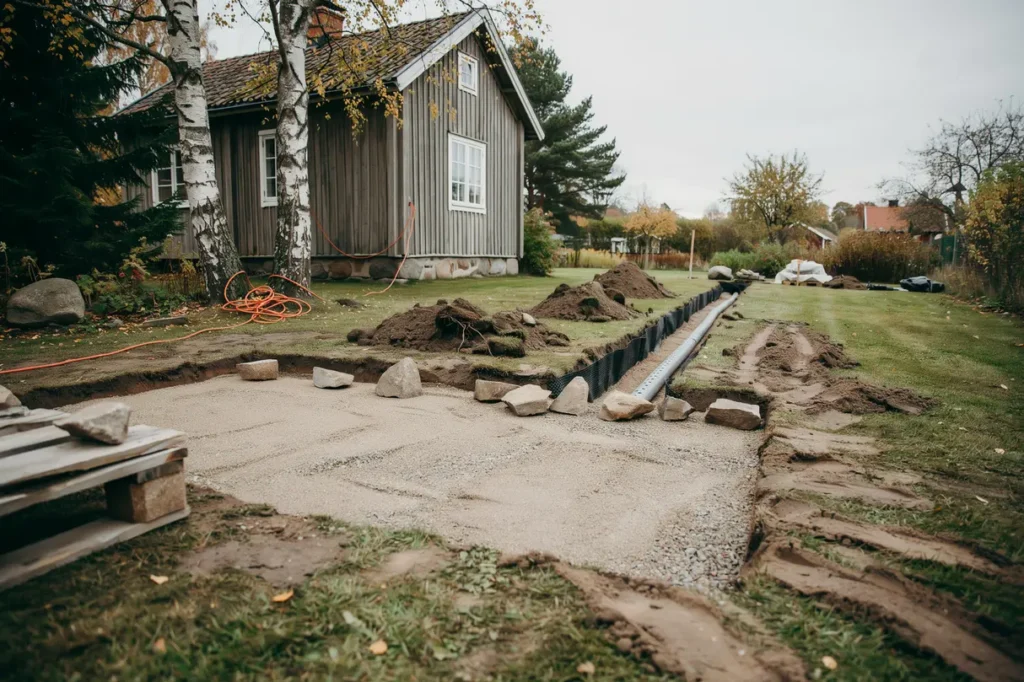 markarbete inf r stenl ggning p villatomt underarbete dr nering och vanliga misstag att undvika