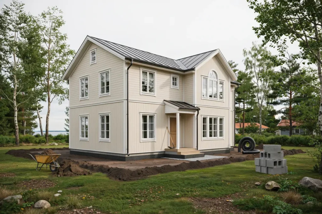 dr nering och terfyllnad kring villa i brevik liding