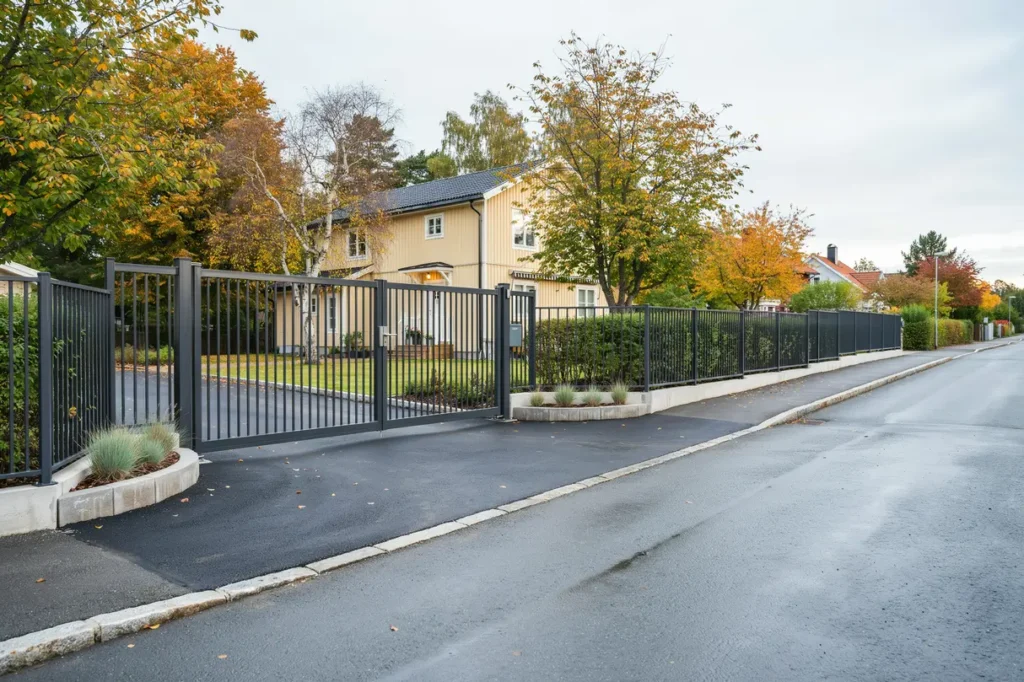 installation av industrist ngsel och dubbla slaggrindar i brevik liding