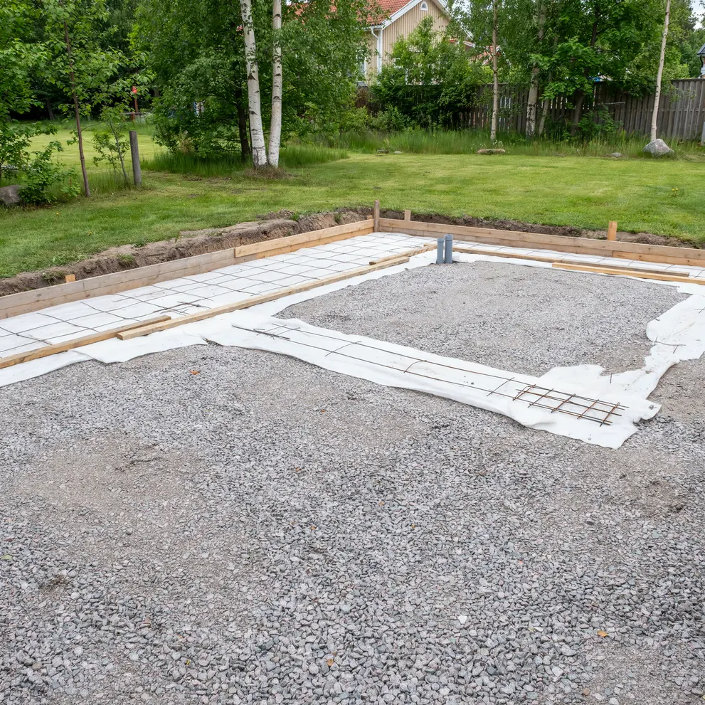 bygga husgrund gjuta platta lidingo